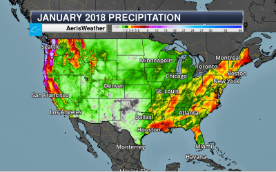 D.J.’s PraeDigits: Western Heat & Southern Drought In January 2018