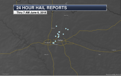 Large Hail Pummeled The Dallas Metroplex