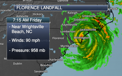 Florence Has Made Landfall – Major Flood And Storm Surge Threat Continues In The Carolinas
