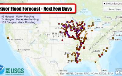 Historic Flooding Continues In The Central U.S. – Monday’s National Weather Outlook For March 18, 2019