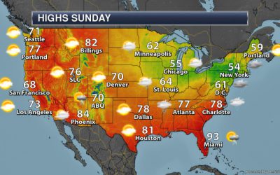 Wet Start To 2019 In The Upper Midwest – Mother’s Day Sunday’s National Weather Outlook For May 12th, 2019