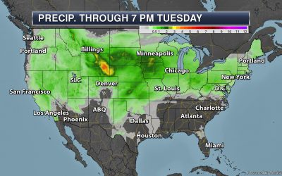 More Heavy Central U.S. Rain – Memorial Day Monday’s National Weather Outlook For May 27th, 2019