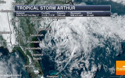 Tracking Tropical Storm Arthur – National Weather Outlook For Monday, May 18th, 2020