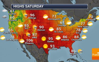 Heavy Southeast Rain – Weather Outlook For Saturday, June 13, 2020