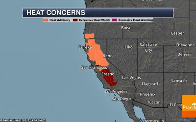 Temperatures Climb Out West This Week – Weather Outlook For Monday, June 22, 2020