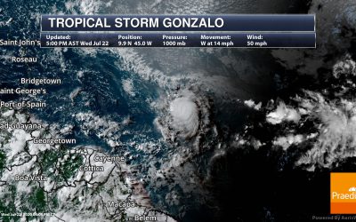 Latest On Gonzalo and Douglas – National Weather Outlook For July 23, 2020
