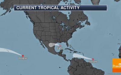 Tracking Eight, Gonzalo, and Douglas – National Weather Outlook For July 24, 2020