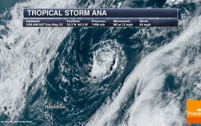 Subtropical Storm Ana Has Formed – National Weather Outlook For May 23, 2021