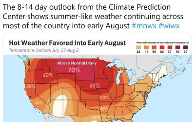 Heatwave Building Again – Extreme Floods Hit Nigeria and China – Wet Bulb Warning