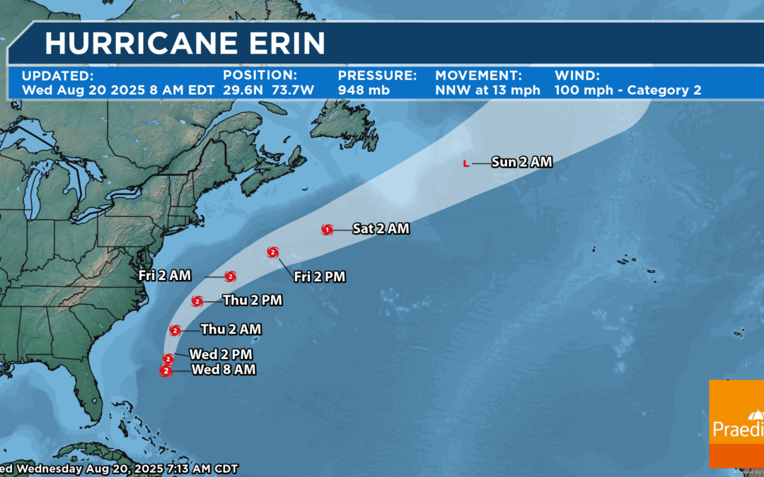 Hurricane Erin Track